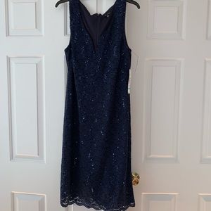 Navy cocktail dress